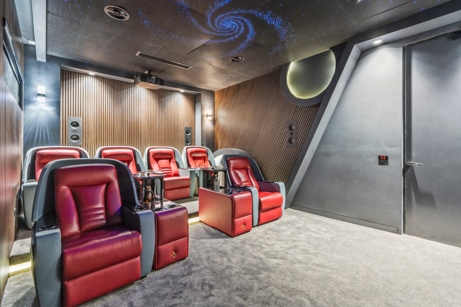 Galaxy ceiling home cinema install by Prime Theatres