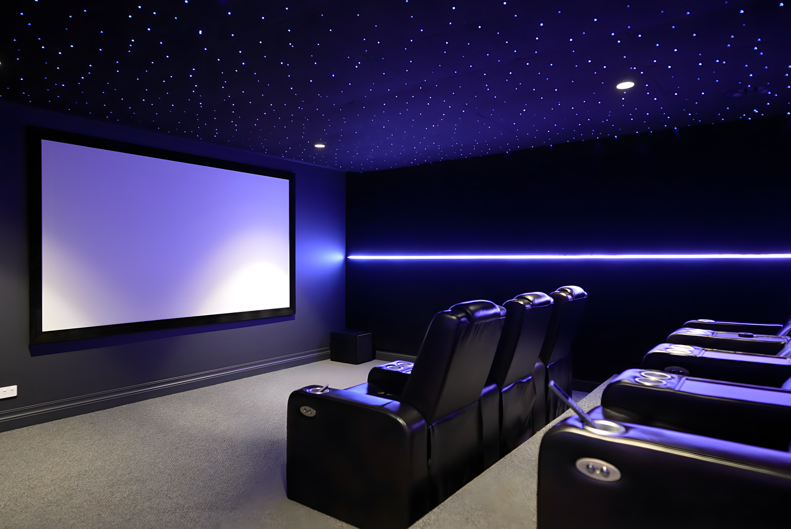 Prime Theatres home cinema with starfield ceiling