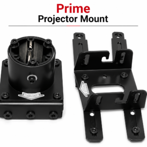 Prime heavy-duty projector ceiling mount in black and white
