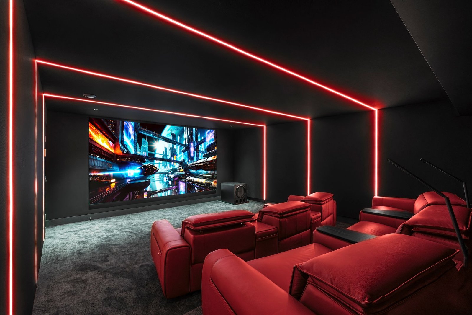 Prime Theatres home cinema with starfield ceiling